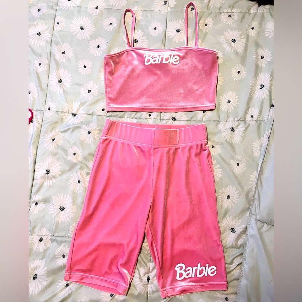 Forever 21 Barbie Shorts Set Size Small
